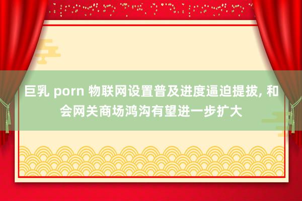 巨乳 porn 物联网设置普及进度逼迫提拔， 和会网关商场鸿沟有望进一步扩大