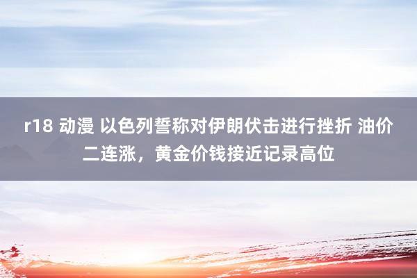 r18 动漫 以色列誓称对伊朗伏击进行挫折 油价二连涨，黄金价钱接近记录高位