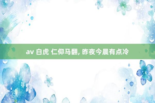 av 白虎 仁仰马翻， 昨夜今晨有点冷