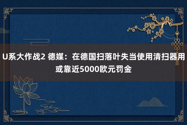 U系大作战2 德媒：在德国扫落叶失当使用清扫器用或靠近5000欧元罚金