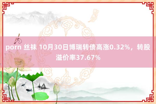 porn 丝袜 10月30日博瑞转债高涨0.32%，转股溢价率37.67%