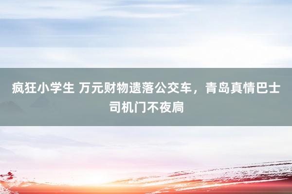 疯狂小学生 万元财物遗落公交车，青岛真情巴士司机门不夜扃