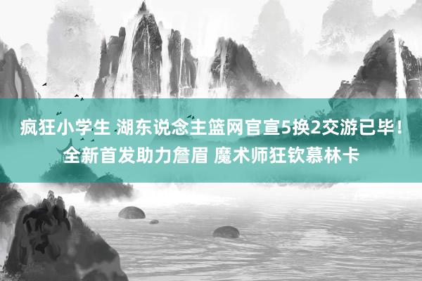 疯狂小学生 湖东说念主篮网官宣5换2交游已毕！全新首发助力詹眉 魔术师狂钦慕林卡