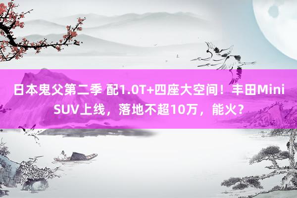 日本鬼父第二季 配1.0T+四座大空间！丰田MiniSUV上线，落地不超10万，能火？