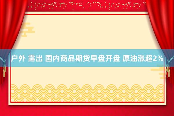 户外 露出 国内商品期货早盘开盘 原油涨超2%