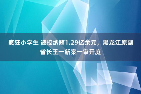 疯狂小学生 被控纳贿1.29亿余元，黑龙江原副省长王一新案一审开庭